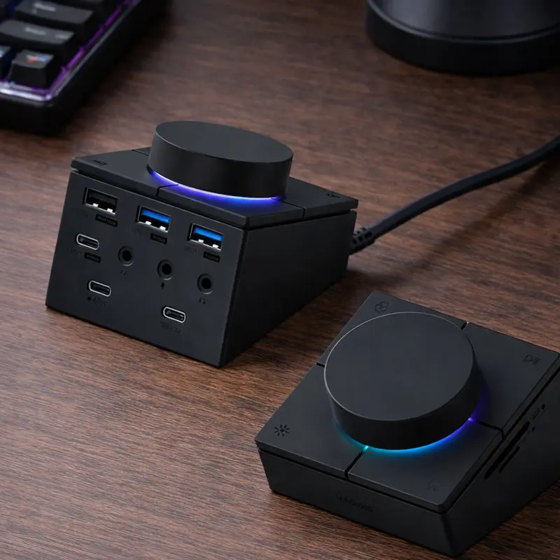 USB-C Hub με Ροδέλα Έντασης & Shortcut Buttons