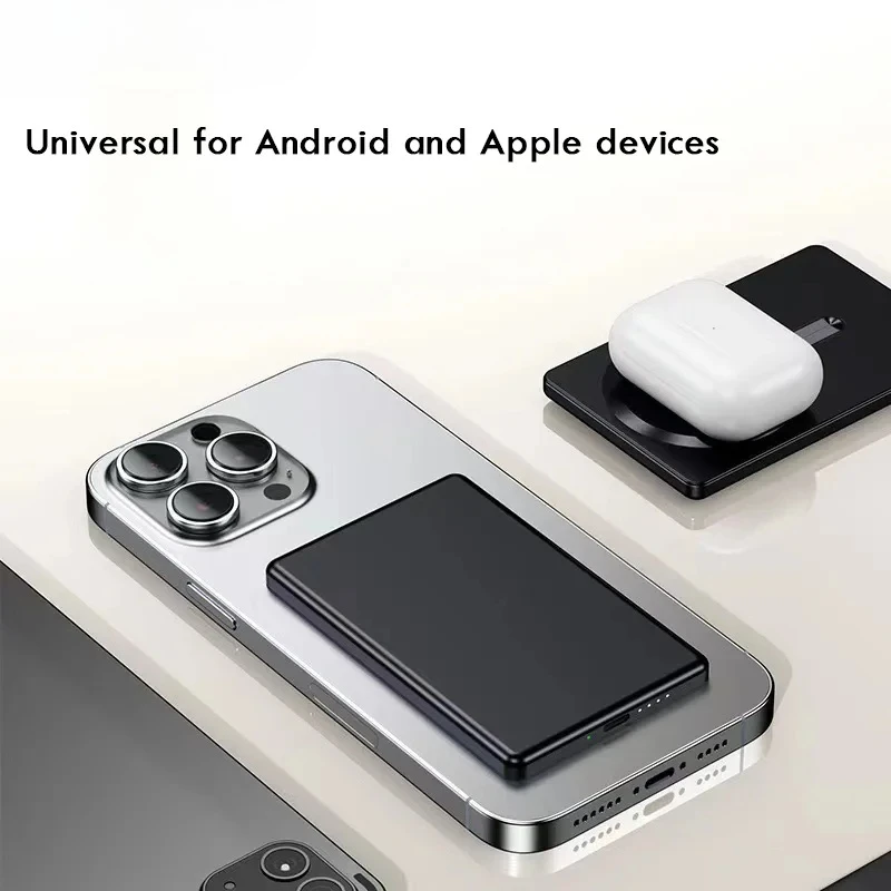 20000mAh εξαιρετικά λεπτή μπαταρία γρήγορης φόρτισης από κράμα αλουμινίου με μαγνητική αναρρόφηση και χωρητικότητα Mini Convenient Mobile