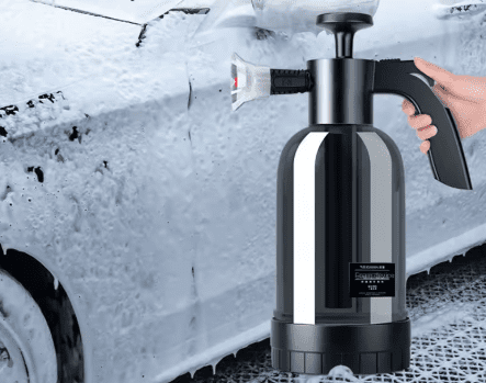 2L Χειροκίνητος ψεκαστήρας αφρού με 3 τύπους ακροφυσίων Χειροκίνητο πνευματικό κανόνι αφρού Μπουκάλι ψεκασμού αφρού χιονιού για πλύσιμο αυτοκινήτων Καθαρισμός παραθύρων αυτοκινήτων