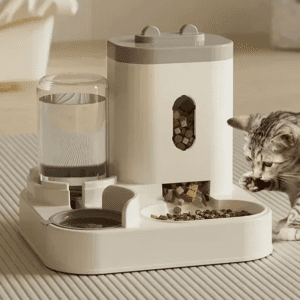 Αυτόματο δοχείο τροφής για σκύλους και γάτες με ποτίστρα Μεγάλης χωρητικότητας δοχείο αποθήκευσης τροφής για κατοικίδια Ζωάκια Αξεσουάρ για κουτάβια