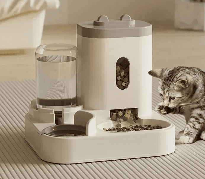 Αυτόματο δοχείο τροφής για σκύλους και γάτες με ποτίστρα Μεγάλης χωρητικότητας δοχείο αποθήκευσης τροφής για κατοικίδια Ζωάκια Αξεσουάρ για κουτάβια