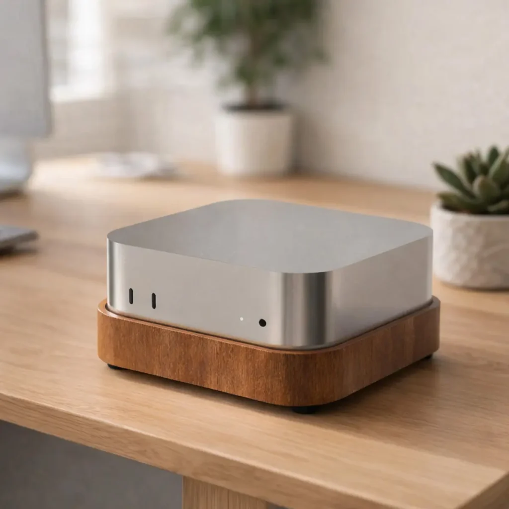 Ξύλινη βάση για Mac Mini M4 / M4 Pro 2024