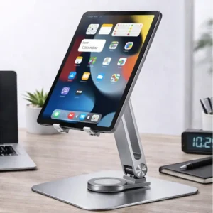 Φορητή Βάση Οθόνης Αλουμινίου VESA 75×75 – Περιστροφή 360°