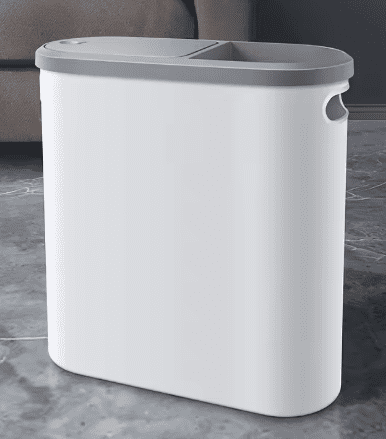 10L Κάδος απορριμμάτων μπάνιου, Οικιακός δημιουργικός κάδος απορριμμάτων, Κάδος απορριμμάτων τύπου πρέσας με καπάκι, Απλός κάδος απορριμμάτων κουζίνας από χαρτί